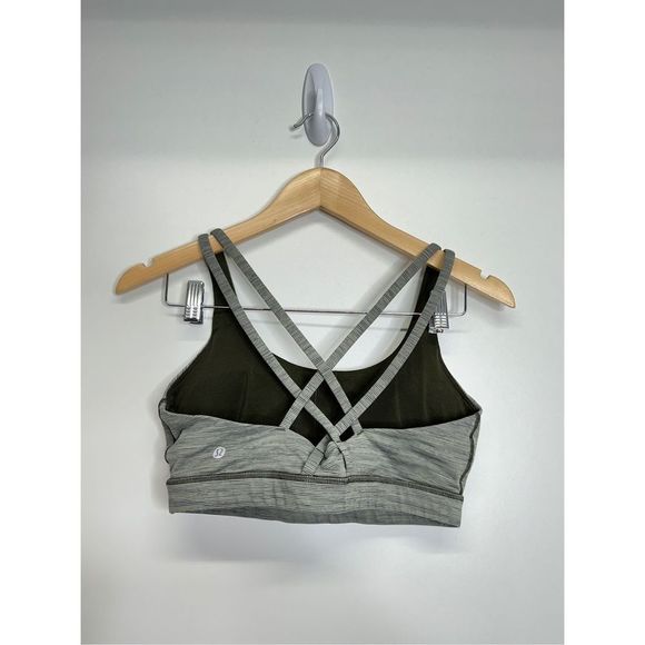 lululemon athletica energy bra Green moss size 10 - Picture 3 of 6